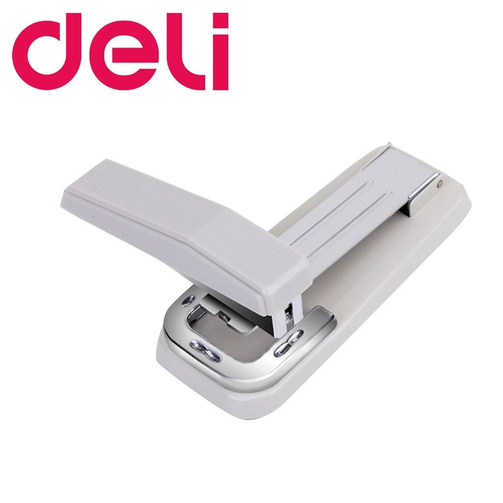 deli 12# Stapler 90’ swivel stapler Maximum 25 pages White [0414]