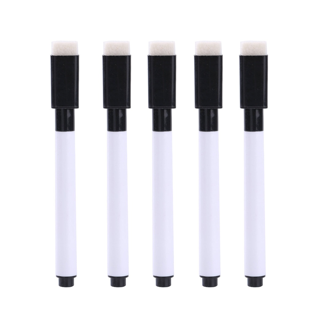 5X erasable whiteboard pen, whiteboard pen, black core, with brush