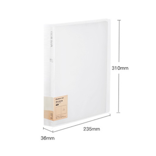 [Packaging39] 日式無印半透明 60頁  抗靜電A4資料冊/透明PP面板插袋資料夾 [A6536]