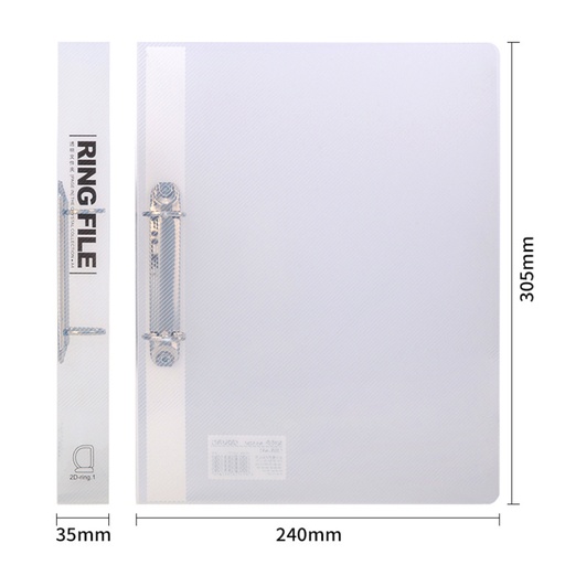 [Packaging41] 日式無印A4兩孔插頁透明檔案夾 (3.5cm)